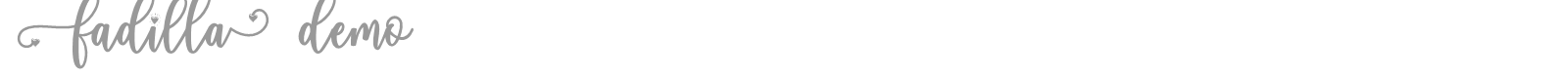 Fadilla font preview